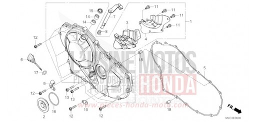 PANNEAU CARTER-MOTEUR D. XL750S de 2025